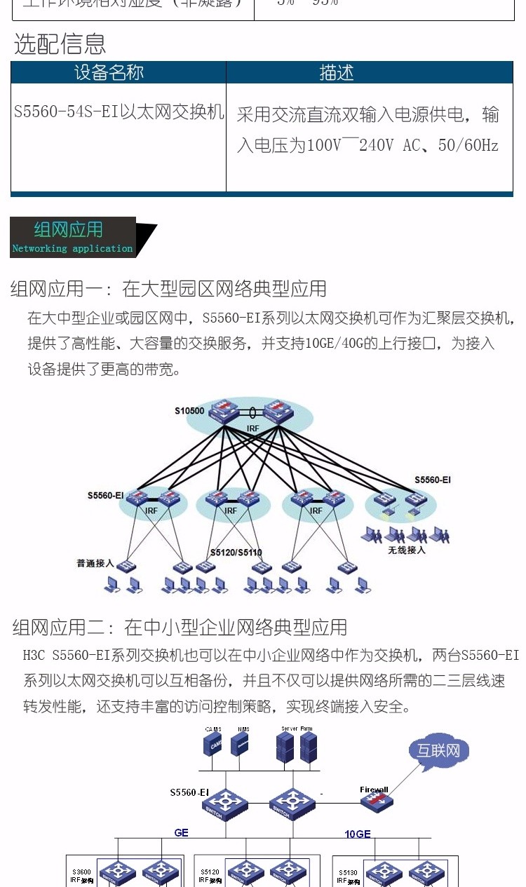 華三 54口千兆智能三層以太網(wǎng)交換機(jī)