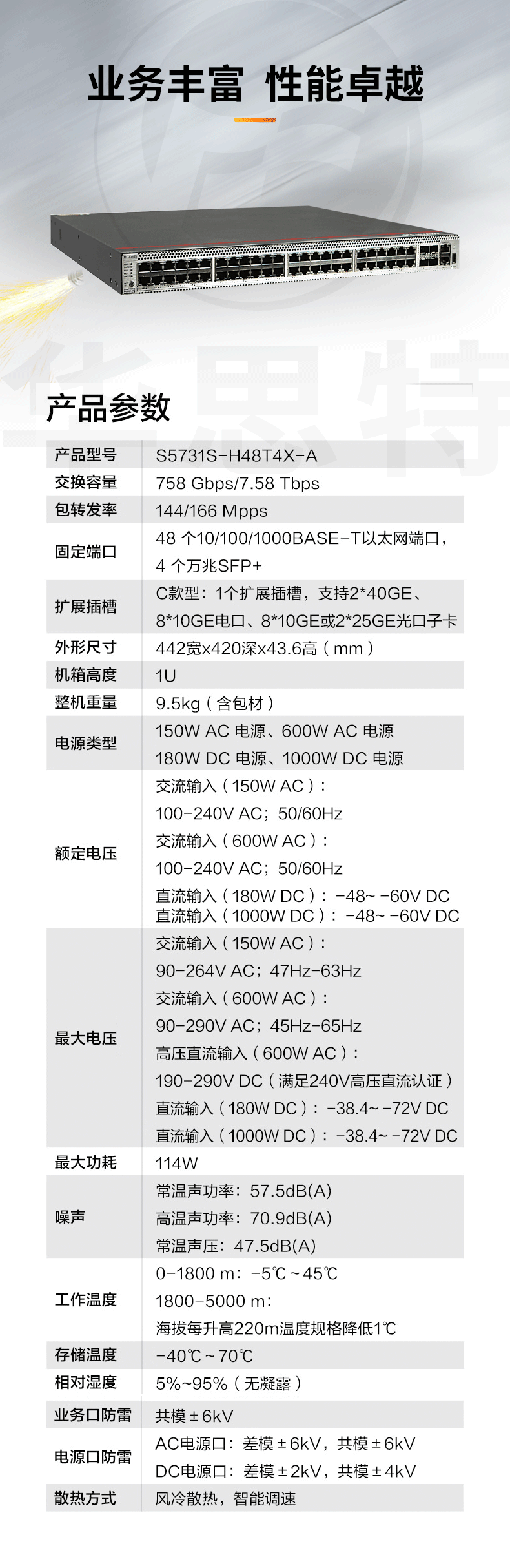 華為交換機(jī) S5731S-H48T4X-A